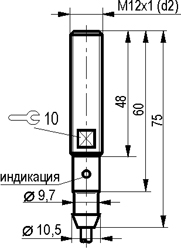 Габариты ISB WF2A8-31N-1,5F-LZ-1